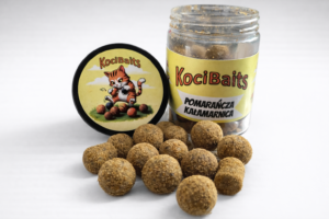 Kocibaits_Kulki_Haczykowe_Tonące_w_Panierce_Pomarańcza_Kałamarnica