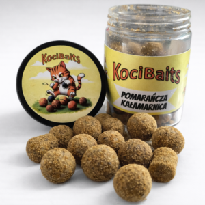 Kocibaits_Kulki_Haczykowe_Tonące_w_Panierce_Pomarańcza_Kałamarnica