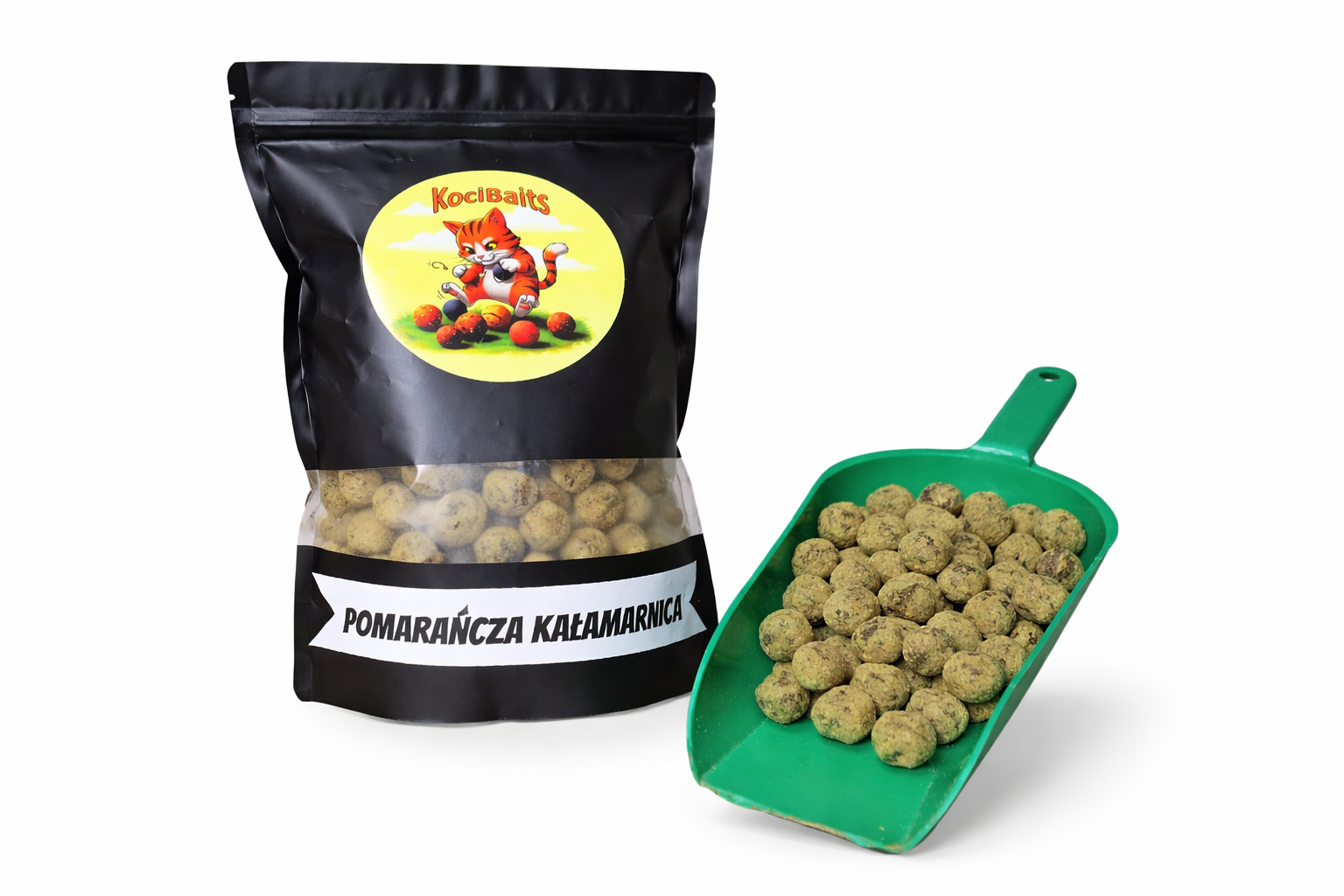 Dumbellsy zanętowe PREMIUM Pomarańcza - Kałamarnica 1KG/5KG